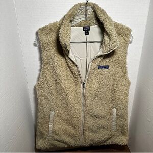 Patagonia Vest Women’s XL Los Gatos Sherpa Fleece High Pile Cabincore Beige